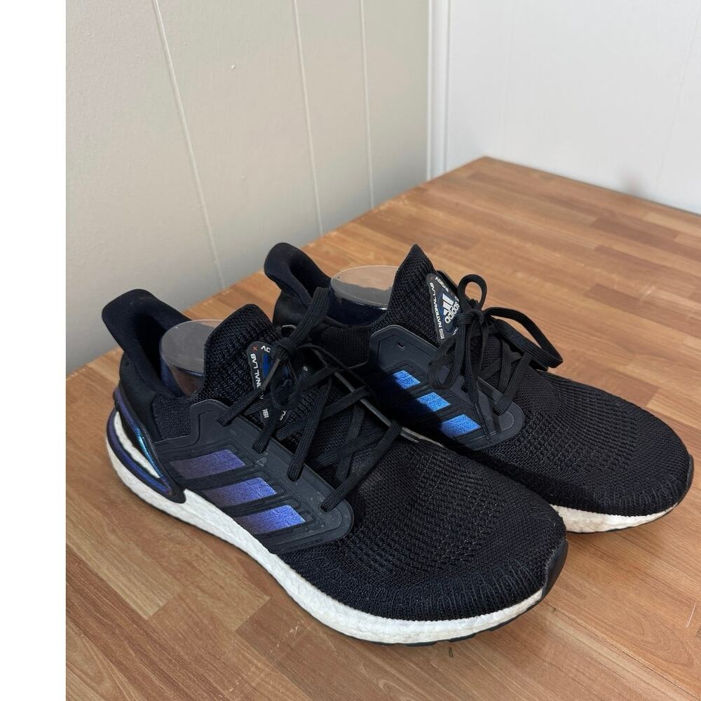 adidas UltraBoost 20 x ISS U.S. National Lab "Core Black Blue Violet" Men's 10.5